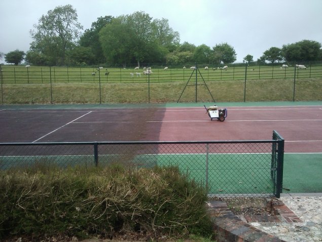 Re-Colouring Tennis Courts